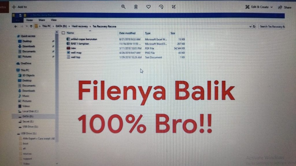 Cara Mengembalikan File Yang Terhapus Di Hardisk
