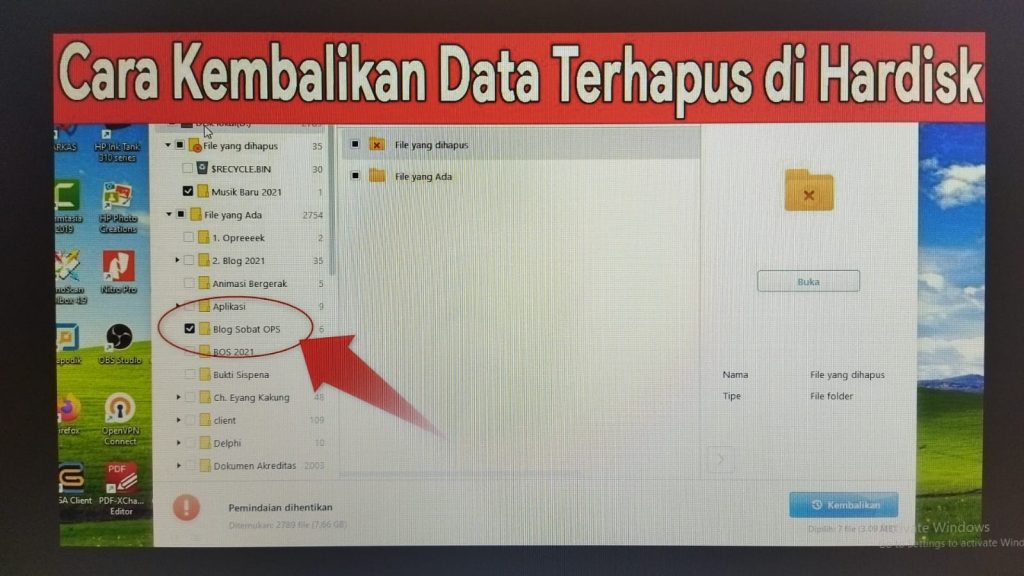 Cara Mengembalikan File Yang Terhapus Permanen Di Hardisk