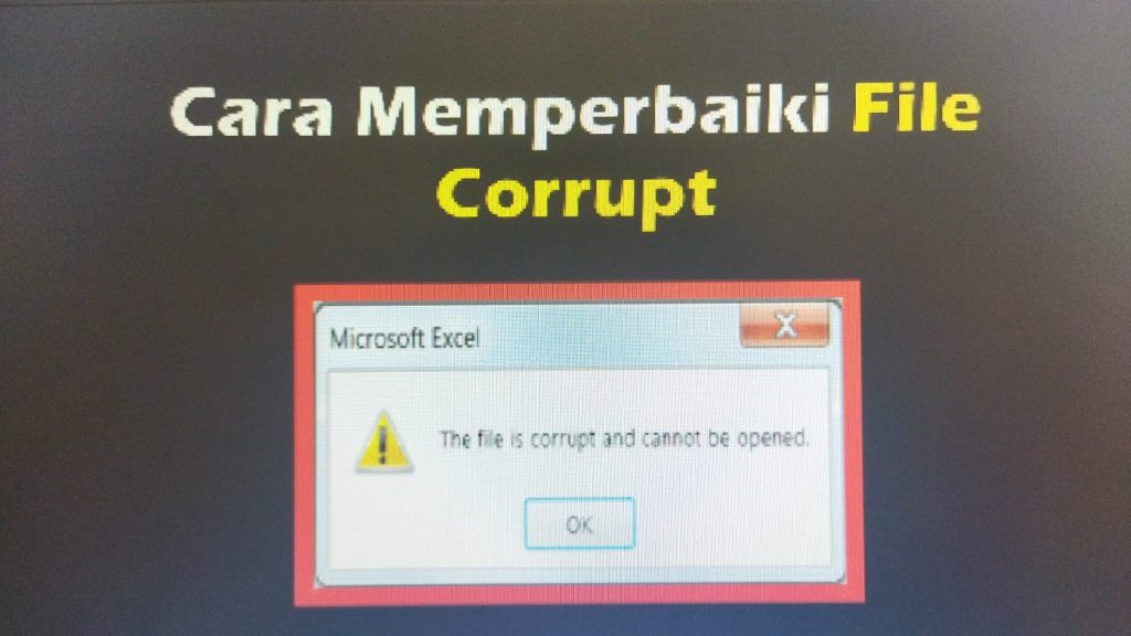 cara mengatasi file yang tidak bisa dibuka setelah di recovery